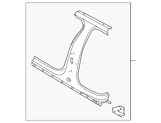 Panel-B/C Post (Jaguar OEM) T2H30245OEM