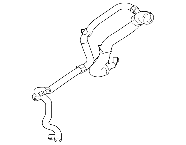 Hose-Bottom (Jaguar OEM) T2H31664OEM