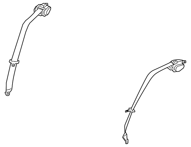 Seatbelt (Jaguar OEM) T2H32144AAMOEM