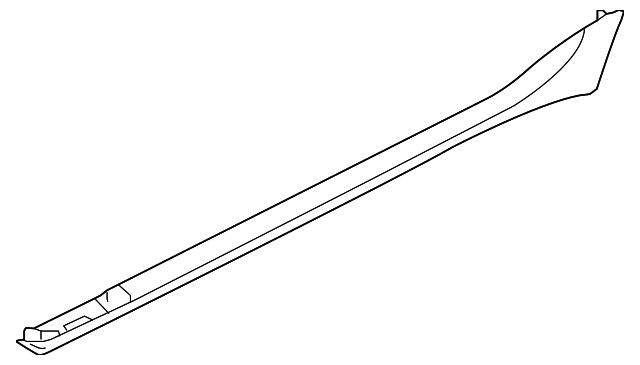 Moulding-Body Si (Jaguar OEM) T2H32258LMLOEM