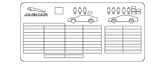 Label (Jaguar OEM) T2H33115OEM