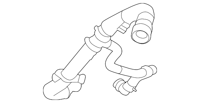 Hose-Bottom (Jaguar OEM) T2H34498OEM