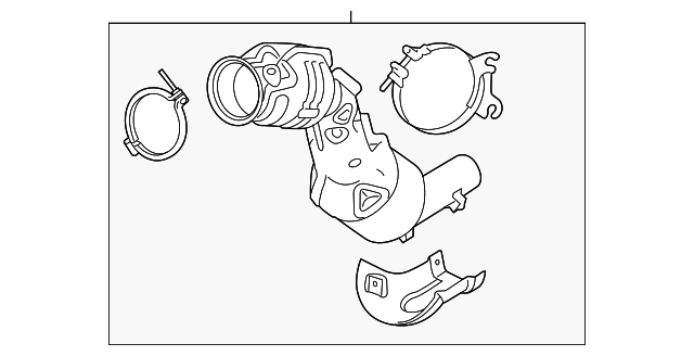 Catalt&Dnppe-Exh (Jaguar OEM) T2H34764OEM