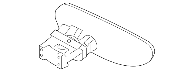 Mirror-Interior (Jaguar OEM) T2P1442OEM