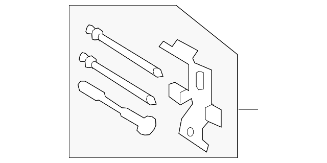 Kit-B/Pad Pin/Cl (Jaguar OEM) T2R11419OEM