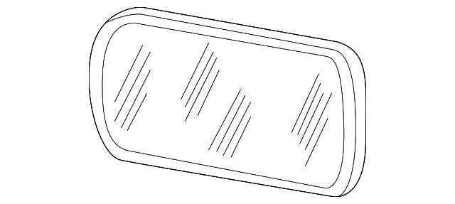 Glass-Door Mirro (Jaguar OEM) XR810713OEM