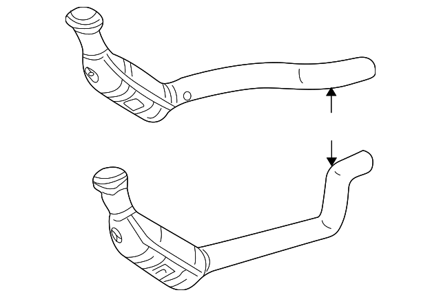 Downpipe-Exhaust - Discontinued (Jaguar OEM) XR818354OEM