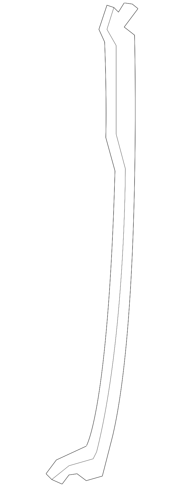 Channel-Glass (Jaguar OEM) XR827257OEM