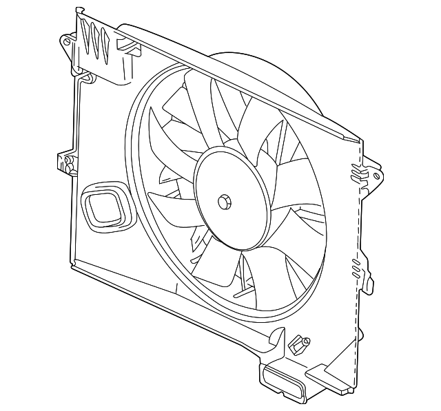 Jaguar Fan & Cowl - Discontinued XR82853OEM