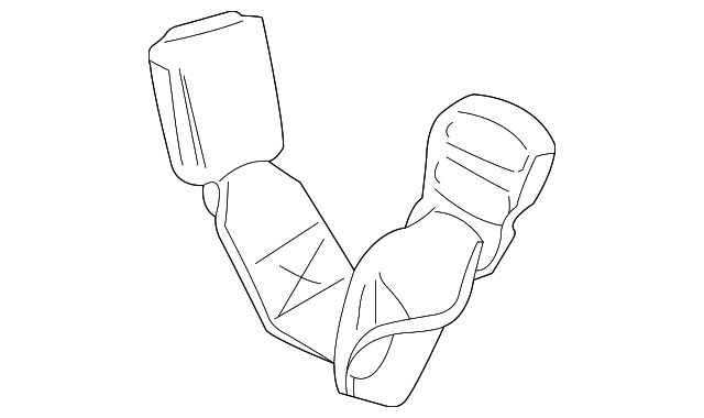 Buckle-Twin Seat (Jaguar OEM) XR828776AEKOEM
