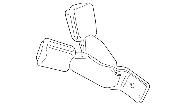 Seatbelt (Jaguar OEM) XR828777LEGOEM