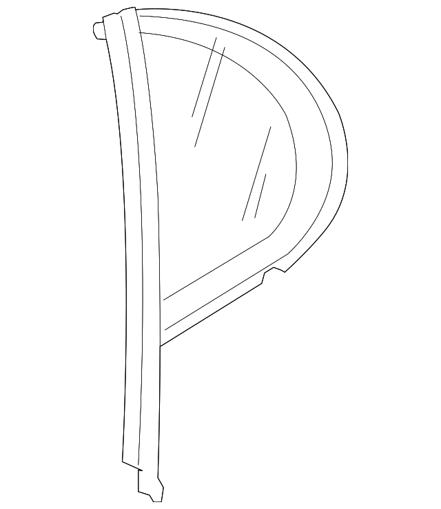 Glass-Quarter - Discontinued (Jaguar OEM) XR830453OEM