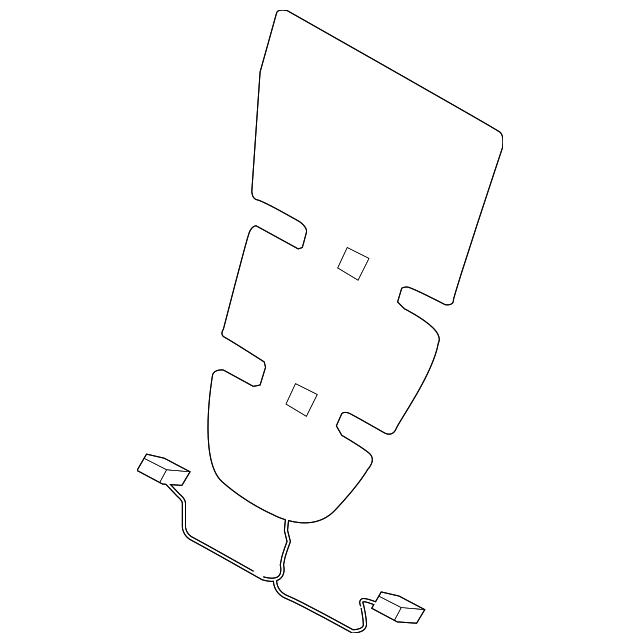 Heater-Seat Squa (Jaguar OEM) XR834899OEM