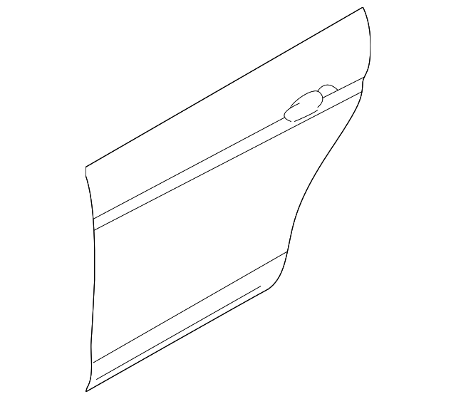 Panel-Door Skin (Jaguar OEM) XR843187OEM