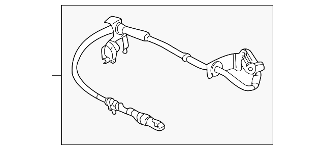 Left Rear ABS Sensor (Jaguar OEM) XR853277OEM