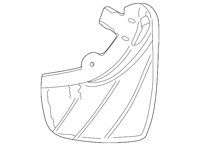 Splashguard (Jaguar OEM) XR853820OEM