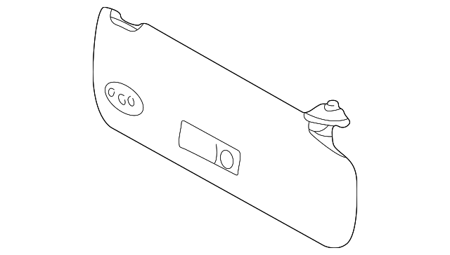Sunvisor (Jaguar OEM) XR856045LFJOEM