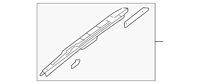 Panel-Attachment, Discontinued (Limited Supply) (Jaguar OEM) XR856602OEM