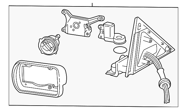 Mirror-Door (Jaguar OEM) XR857831OEM