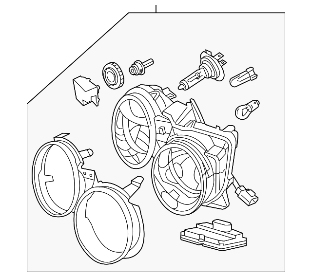Headlamp (Jaguar OEM) XR858640OEM