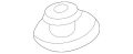 Spacer-Windscree (Jaguar OEM) BDC6954OEM