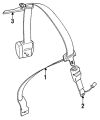 Seatbelt (Jaguar OEM) BEC16951AFWOEM