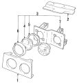 Bezel-Headlamp (Jaguar OEM) BEC9041OEM
