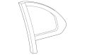Glass-Quarter (Jaguar OEM) C2C22841OEM
