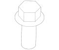Bolt (Jaguar OEM) C2C27267OEM