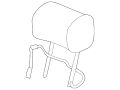 Headrest (Jaguar OEM) C2C30305AMROEM