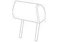 Headrest (Jaguar OEM) C2C36066LGJOEM