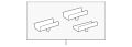 Cover-Seat Slide (Jaguar OEM) C2D19160LGPOEM