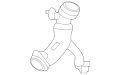 Hose-Radiator (Jaguar OEM) C2D23172OEM