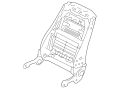 Frame-Squab (Jaguar OEM) C2D39794OEM