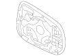 Glass-Door Mirro (Jaguar OEM) C2D42126OEM