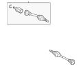 Halfshaft (Jaguar OEM) C2D42129OEM