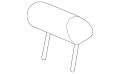 Headrest (Jaguar OEM) C2D7411APHOEM