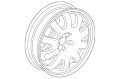 Wheel (Jaguar OEM) C2P12621OEM