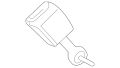 Buckle-Seatbelt (Jaguar OEM) C2P17315PVJOEM