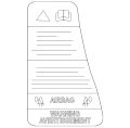 Label-Airbag (Jaguar OEM) (Jaguar OEM) C2S13793OEM