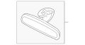 Mirror-Interior (Jaguar OEM) C2S1598OEM