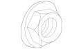 Nut (Jaguar OEM) C2S51676OEM