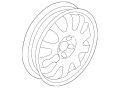 Wheel-Road (Jaguar OEM) C2Z25110OEM