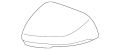 Backcover-Mirror (Jaguar OEM) C2Z4412OEM