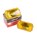 Lucas Amber Fog Lamps, Pair, NOS