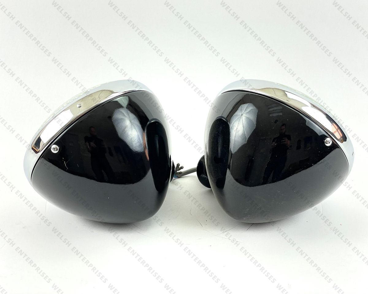 Lucas SS700 Genuine 7" Headlamp Rounded Fluted Lens PAIR