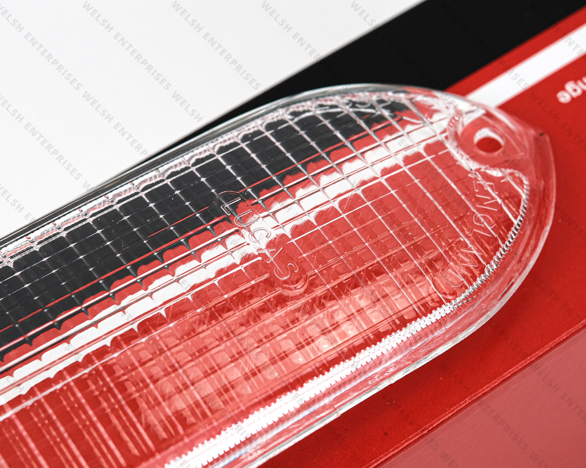 Jaguar Lens Turn Signal Front Clear - Genuine Lucas Classic