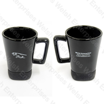 Jaguar Black Ceramic Coffee Mug