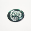Jaguar Green Trunk Switch Badge