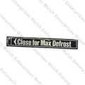Jaguar Defrost Vent Decal - USED